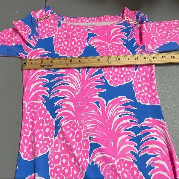 Lily Pulitzer Blue Haven Pineapples mini dress size XXS - Picture 15 of 16